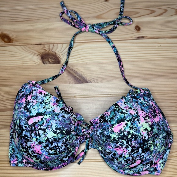 Victoria's Secret Multicolor Splatter Bikini Design - Picture 1 of 3